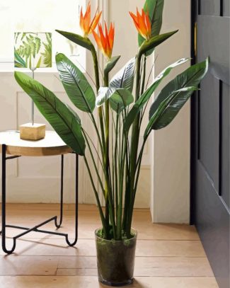 Bird Of Paradise Plant Pot diamond painting