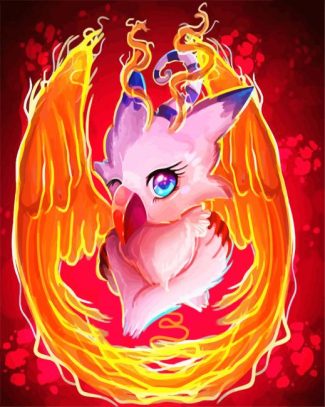 Biyomon digimon anime diamond painting