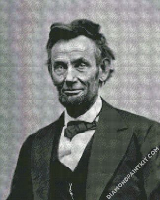 Black And White Lincoln diamond painting