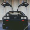 Black Delorean Vehicle diamond painting