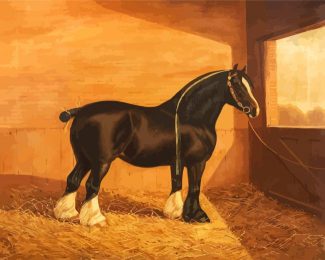 Black Shire diamond painting