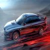 Black Subaru car diamond painting