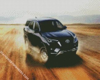 Black Toyota Car diamond painting