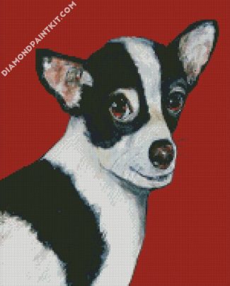 Black and White chihuahua diamond paintings