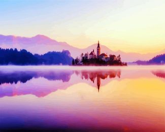 Bled At Sunset diamond painting