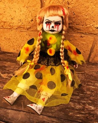 Blond Creepy Doll diamond painting