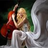 Blonde Girl Playing Cello diamond painting