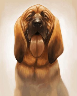 Bloodhound Dog Art diamond painting