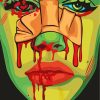 Bloody Girl Art diamond painting