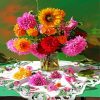 Blooming Dahlias Vase diamond painting