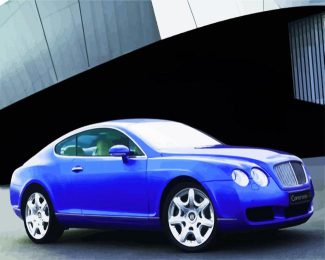 Blue Bentley Car diamond painting