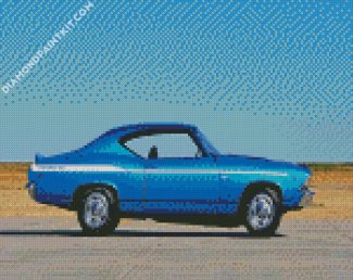 Blue Chevrolet Muscle diamond paintings