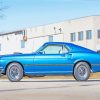 Blue Ford Mustang diamond paintings