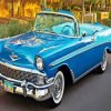 Blue Retro Chevrolet diamond painting