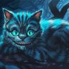 Blue cheshire Cat diamond painting