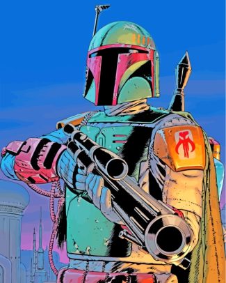 Boba Fett Mandalorian diamond painting