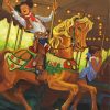 Boy On Carousel diamond painting