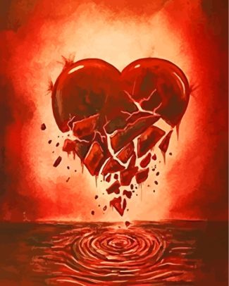 Broken Heart diamond painting