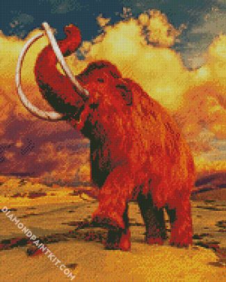 Brown mammoth diamond paintings