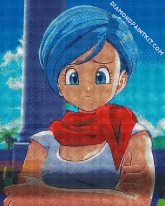 Bulma dragon ball anime diamond paintings