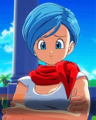 Bulma dragon ball anime diamond painting