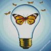 Butterfly Light Bulb diamond painting