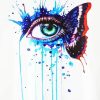 Butterfly Splash Eye diamond painting