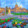 Canada British Columbia Parliament diamond painting