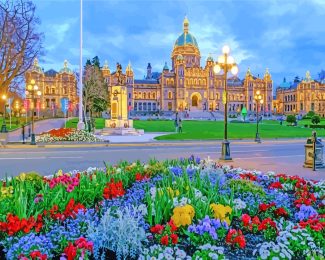 Canada British Columbia Parliament diamond painting