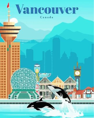 Canada vancouver poster diamond painting