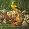 Canary Bird On Shells diamond painting