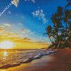 Caribbean Beach Sunrise diamond paintings