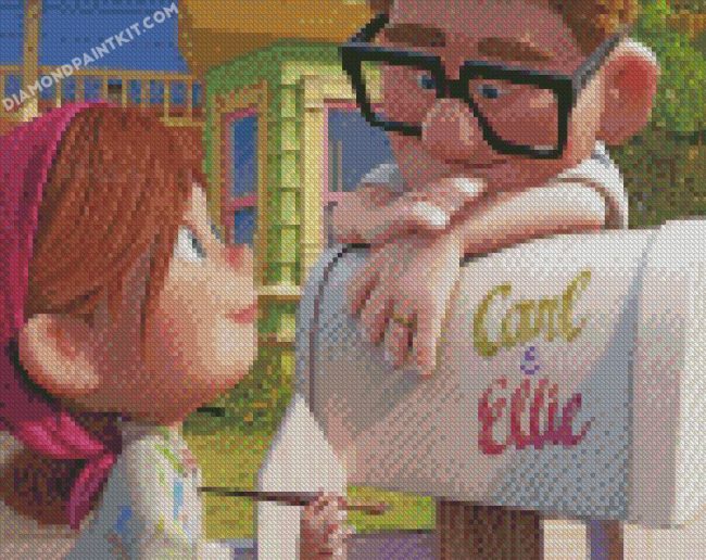 Carl And Ellie Up Movie diamond paintings