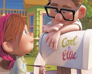 Carl And Ellie Up Movie diamond painting