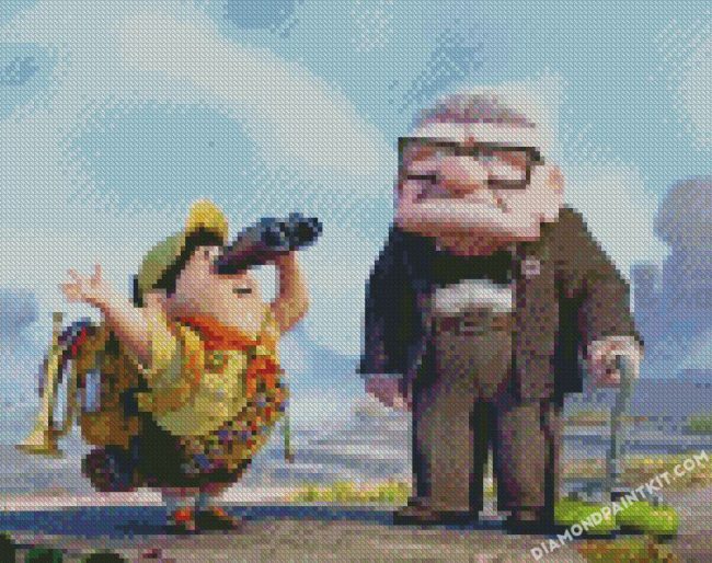 Carl Fredricksen And Russell diamond paintings