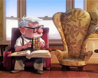 Carl Fredricksen Up Movie diamond painting