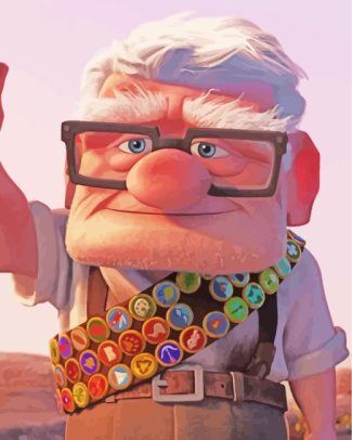 Carl Fredricksen diamond painting