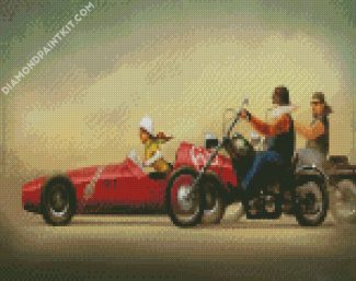 Cars Race diamond painting