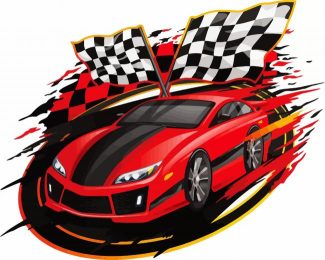 Cars Racing diamond painting