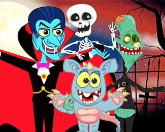 Cartoon Vampires diamond painting