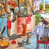 Cats In Kitchen diamond painting