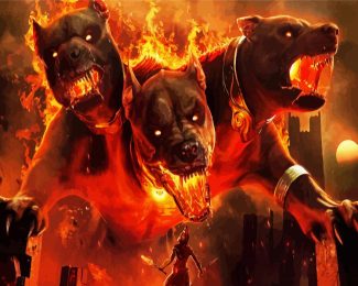 Cerberus diamond painting