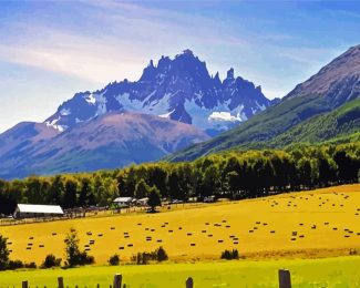 Cerro Castillo Chile diamond painting