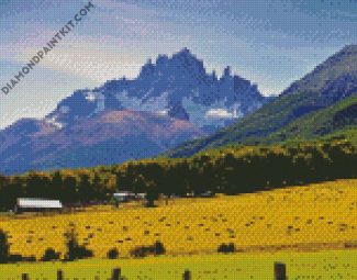 Cerro Castillo Chile diamond painting