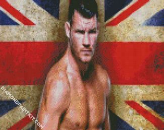 Champion Micheal Bisping diamond painting