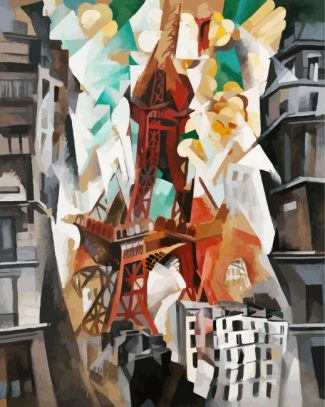 Champs De Mars The Red Tower Robert Delaunay diamond painting