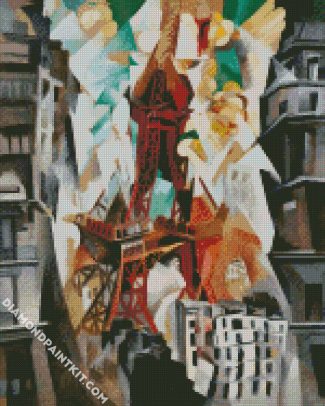 Champs De Mars The Red Tower Robert Delaunay diamond painting