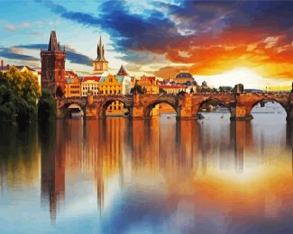 Charles Bridge Czech diamond painting