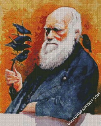 Charles Darwin Art diamond painting