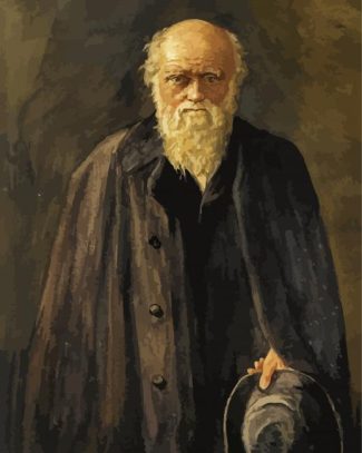 Charles Darwin Portrait diamond painting